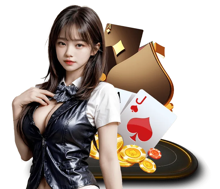 Bàn chơi Poker với chip và bài